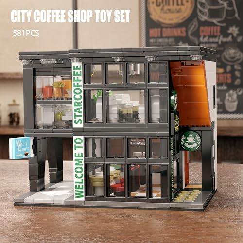 TYCOLE Coffee Shop Building Set with Lights 581PCS