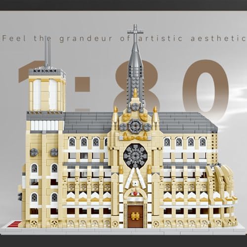 GOTIMON Micro Mini Notre Dame Cathedral Building Block Set 2908 Pieces