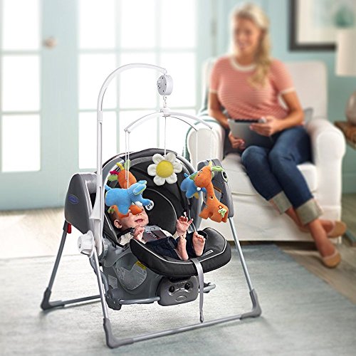 AGPTEK Baby Crib Mobile Holder 28 Inch Wind Up Music Box Stroller Attachment