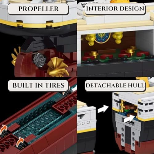 Liberty Imports Titanic Model Building Blocks Set