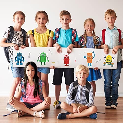 24 Sheets Robot Stickers DIY Craft for Kids Toddlers