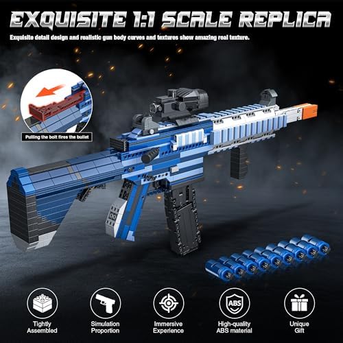 Fluorspar Blaster M416 Building Block Gun for Adults
