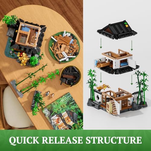 Lumibricks Bamboo House Lighting Building Set 2432 Pcs