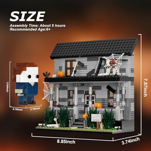 Horror Movie Halloween Figure House Building Blocks Kit 586 Pieces