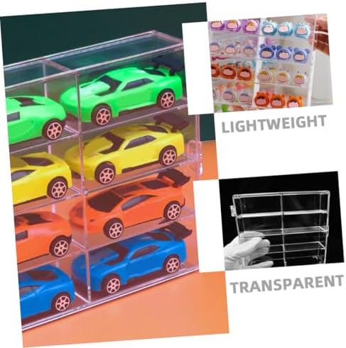 Homoyoyo 2pcs Wall-Mounted Display Case for Collectibles and Car Models
