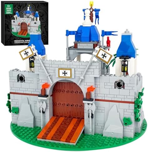 Medieval Knight Castle Building Blocks Set with 12 Knights
