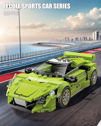 TYCOLE Super Sports Car Building Block Set with Display Case