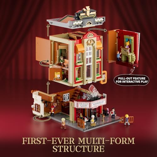 FUNWHOLE Theatre Balcony Lighting Building Bricks Set