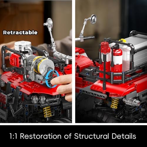 Mould King Fire Truck ATV Building Set 2100 Pcs