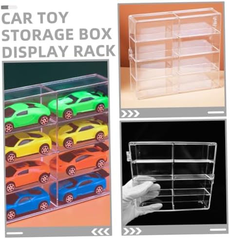 Uonlytech 2pcs Display Case for Car Models and Collectibles