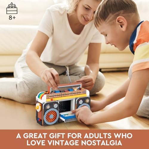 Retro Radio Classic Building Blocks Set for Adults and Kids 8