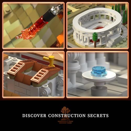 Givenni Pompeii Building Kit 2539 Pieces for Adults and Teens