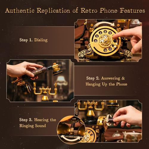 Retro Phone Building Blocks Set for Adults