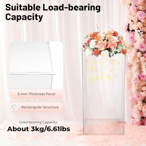 HAOREBAIYU Acrylic Display Cube Pedestal Stand