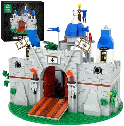 Medieval Knight Castle Building Blocks Set with 12 Knights