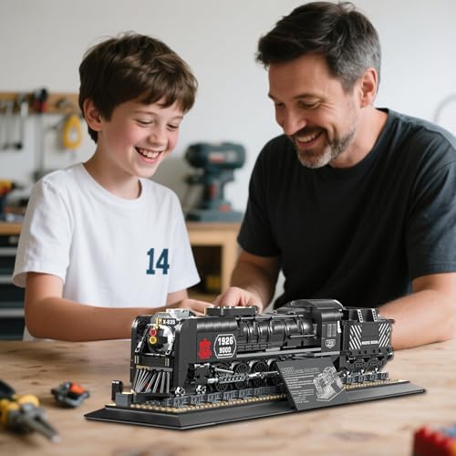 Collectible Steam Train Building Block Set 66801 for Kids and Adults