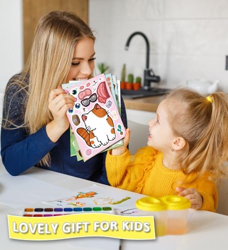 24PCS Animal Face Stickers for Kids Party Favors