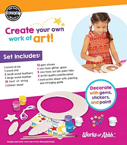 Works of Ahhh Craft Set Dream Catcher Classic Wood Paint Kit