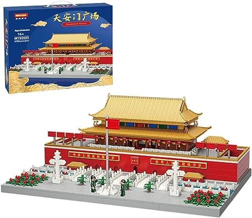 JOMIOD Tiananmen Building Blocks Set 4923 Piece Micro Architecture Model
