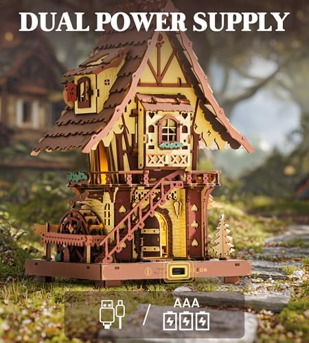 ROKR Cuckoo Clock 3D Wooden Puzzle Kit