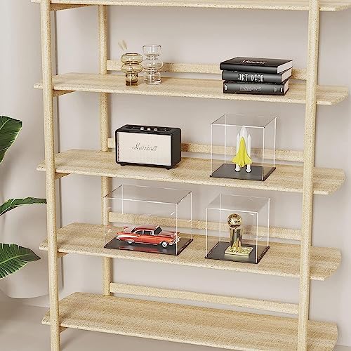 Acrylic Display Case with Lid 6x6x6 Inch Clear Cube Box