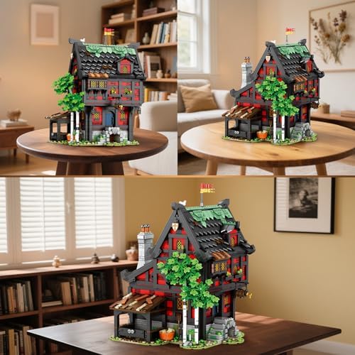 Medieval Crusader Inn Building Block Set for Adults