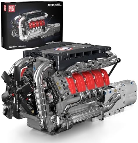 Mould King V8 Engine Building Kit for Adults