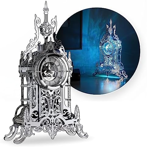 LED 3D Puzzle Tower Clock - Elegant Decor for Adults