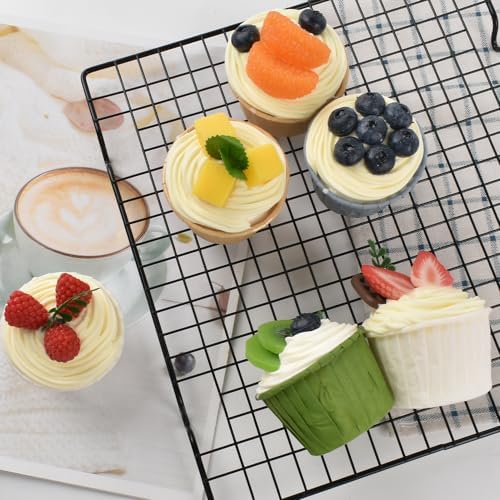 Hagao Fake Cupcakes for Kitchen Decoration Set of 6