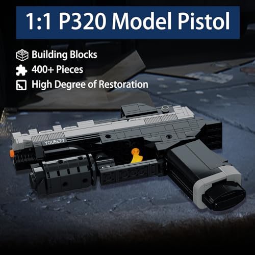 11 P320 Pistol Building Blocks Set 400 Pieces