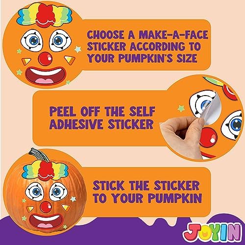 JOYIN 54 Pcs Halloween Pumpkin Stickers