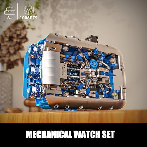 TYCOLE Technic Mechanical Watch Building Set for Adults and Boys 8