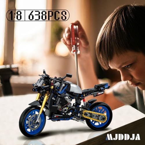 MJDDJA 18 Motorcycle Building Kit for Adults