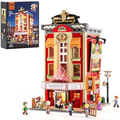 FUNWHOLE Theatre Balcony Lighting Building Bricks Set