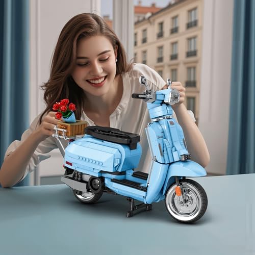 Reobrix V200 Blue Motorcycle Building Set