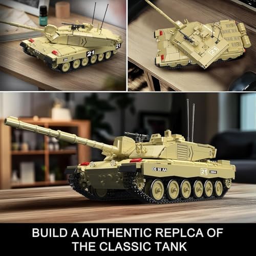 Mould King Challenger-2 Tank Building Kit 1129 Pieces with Remote Control