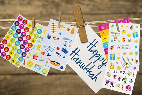 The Dreidel Company Hanukkah Stickers 6000-Pack Set