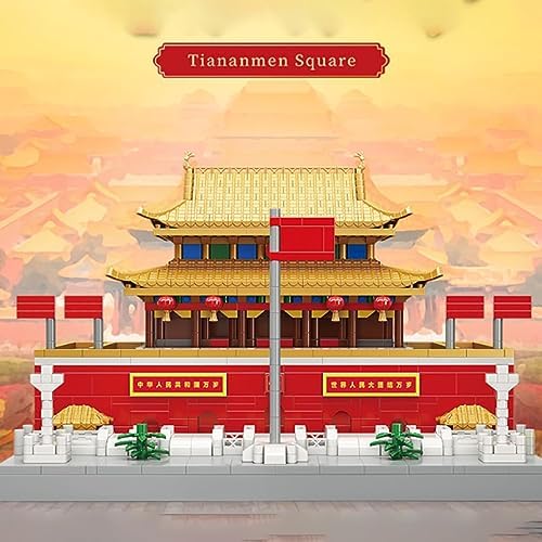 JOMIOD Tiananmen Building Blocks Set 4923 Piece Micro Architecture Model