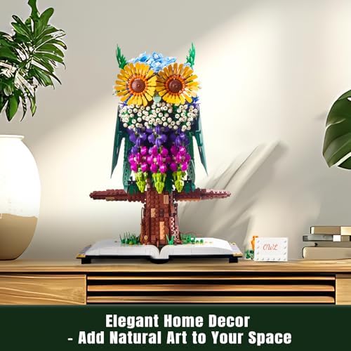 Haiwon Flower Owl Building Set 1989 Pieces
