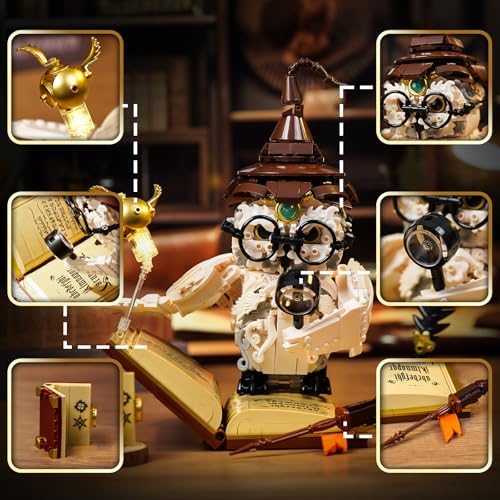 MOC Magic Owl Building Set for Adults and Kids 8