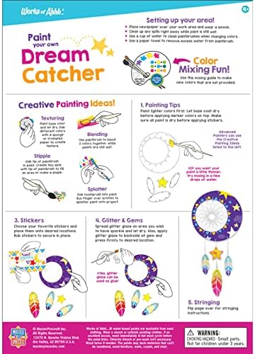 Works of Ahhh Craft Set Dream Catcher Classic Wood Paint Kit