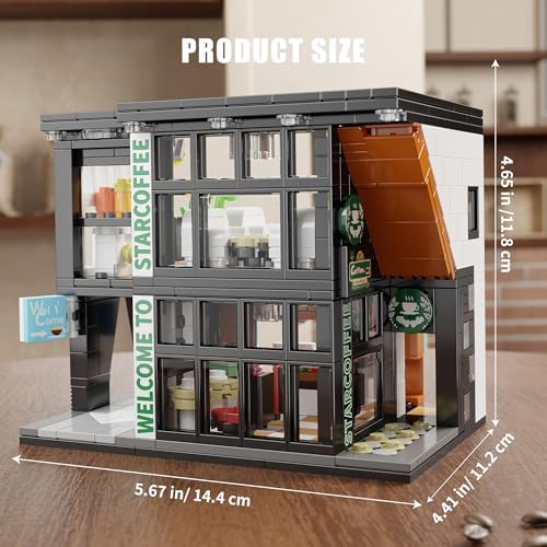 TYCOLE Coffee Shop Building Set with Lights 581PCS