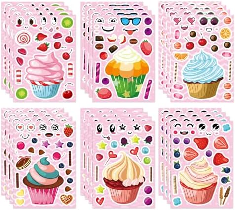 Make Your Own Cupcake Stickers DIY Craft Set for Kids