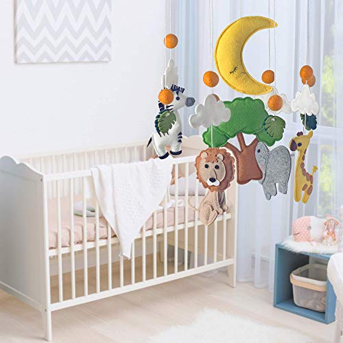 CK WORKS Baby Nursery Mobile Jungle Zoo Animals