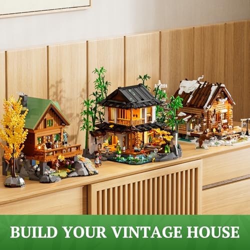 Lumibricks Bamboo House Lighting Building Set 2432 Pcs