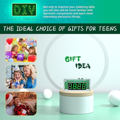 DIY 4 Digit Digital Clock Soldering Kit for STEM Learning