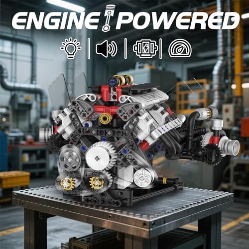 V8 Engine Building Set with APP Control