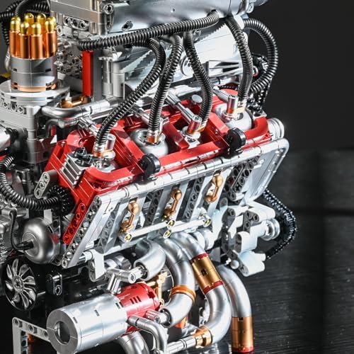 UNCLE BRICK V8 Engine Building Block Set 2347PCS Collectible