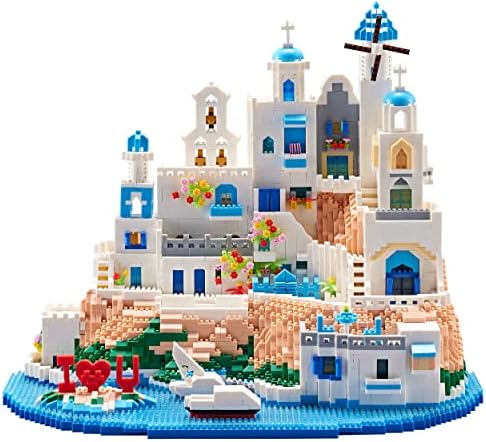 KLMEi 5810-Piece Micro Building Blocks Aegean Sea Castle
