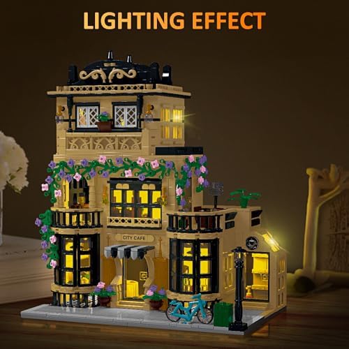 City Cafe Building Block Set with LED Light